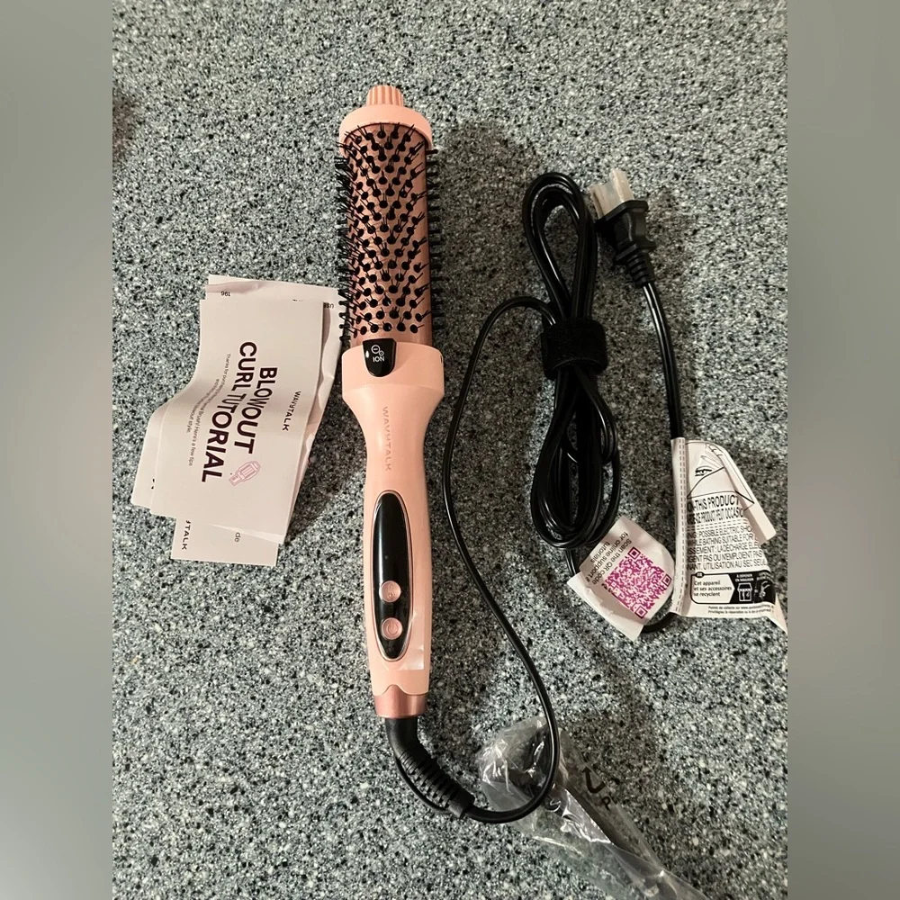 BRAND NEW Wavytalk Thermal Brush, Blowout Boost 1.5 inch Heated Round Brush,Pink - Picture 10 of 14